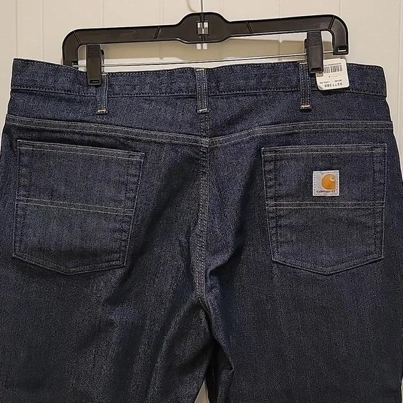 Carhartt Relaxed Fit Dark Blue Denim Jeans Size14 NWT - Picture 4 of 9